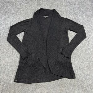 Barefoot Dreams Cardigan Sweater Womens XS/S Gray CozyChic Lite Open Front Prep